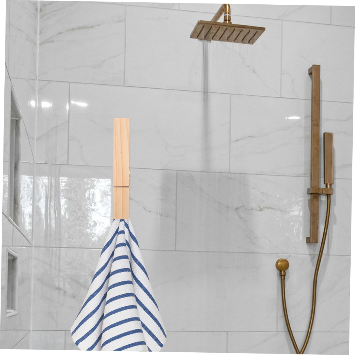 2pezzi Molletta in Legno Per Asciugamani Grande Molletta Per Stendere i Panni Per Vestiti in Legno Per Bagni e Lavanderie Resistente e Duraturo