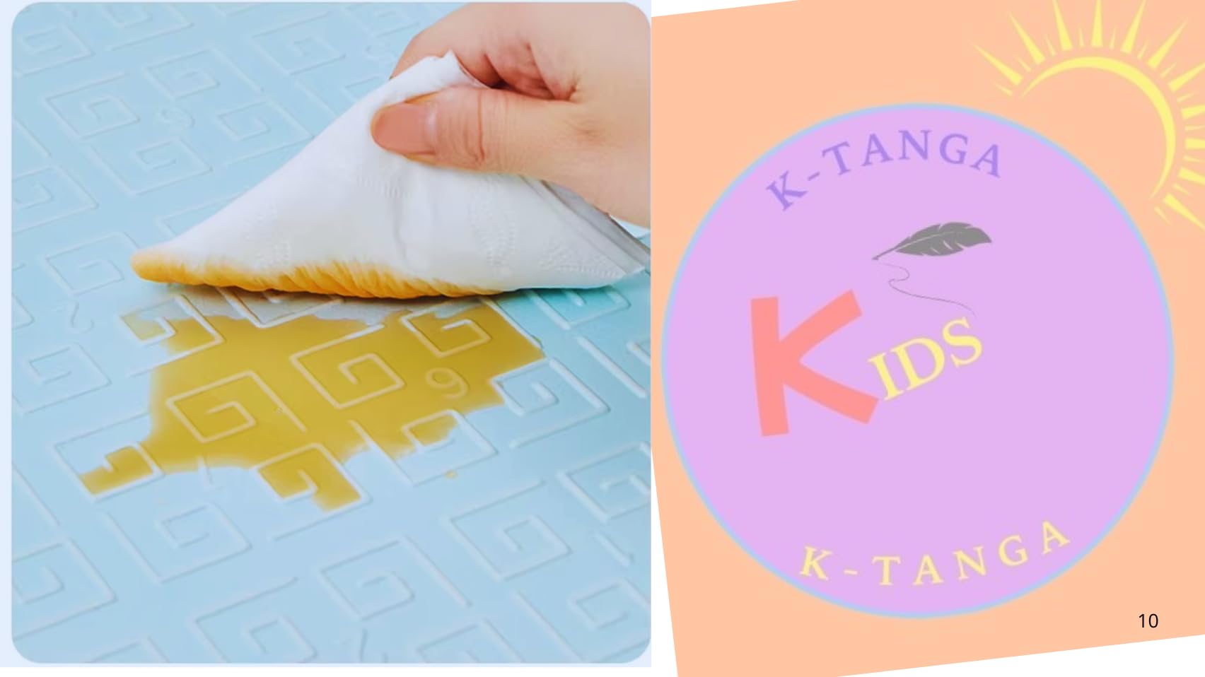 Tapis D'éveil Et De Jeux Antidérapant - Tapis De Sol Bébé Tapis extérieur imperméable, Tapis de Motricité Bébé, Grande Taille Et Épais, pour Chambre De Bébés, Enfants Dessins Amusants