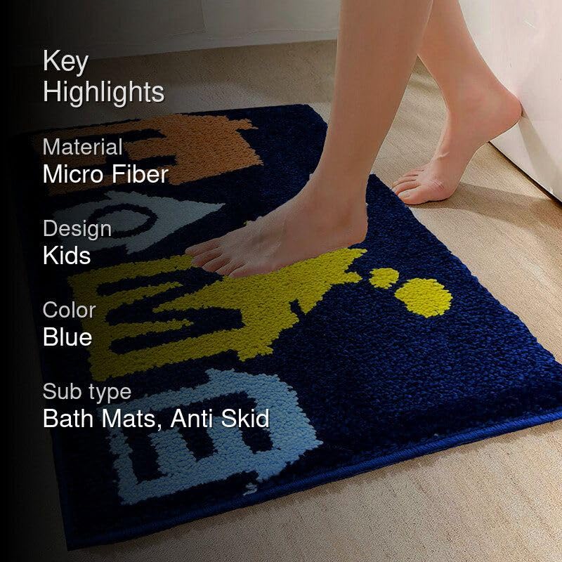 Image of Home Decor Multicolor Anti Skid Bath Mat for Bathroom, Anti Slip Bath mat, Non Slip Bath mat Door mat for Bathroom, Living Room Kitchen Bedroom (Home Design Multicolor)
