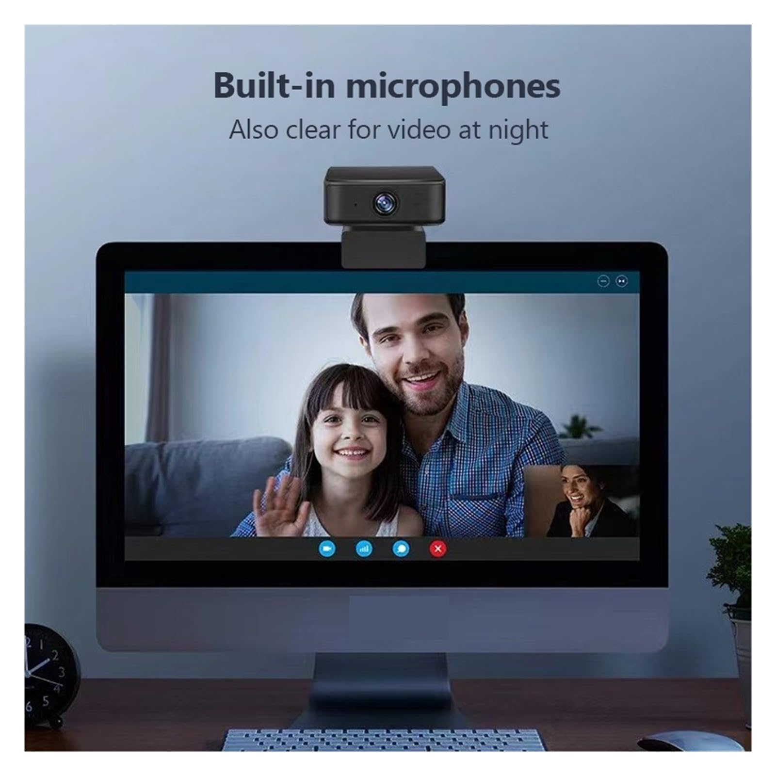 Kamera internetowa z automatycznym śledzeniem 1080P kamera internetowa Full HD z mikrofonem kamera internetowa USB do komputera stancjonarnego Laptop konferencja online Mini kamera Praca biurowa