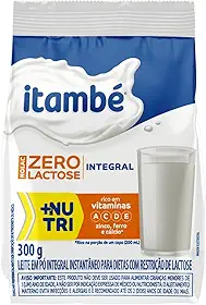Leite em Pó Integral Zero Lactose Nolac Itambé Sachê 300g