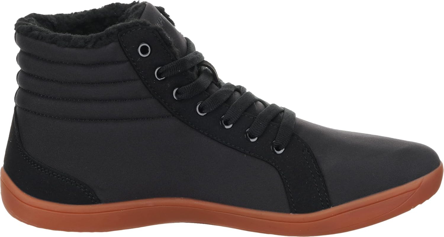 WHITIN Men's Wide Winter Barefoot Shoes | Hi-top Minimalist Sneakers | Zero Drop Sole | Optimal Warmth & Protection - Image 3
