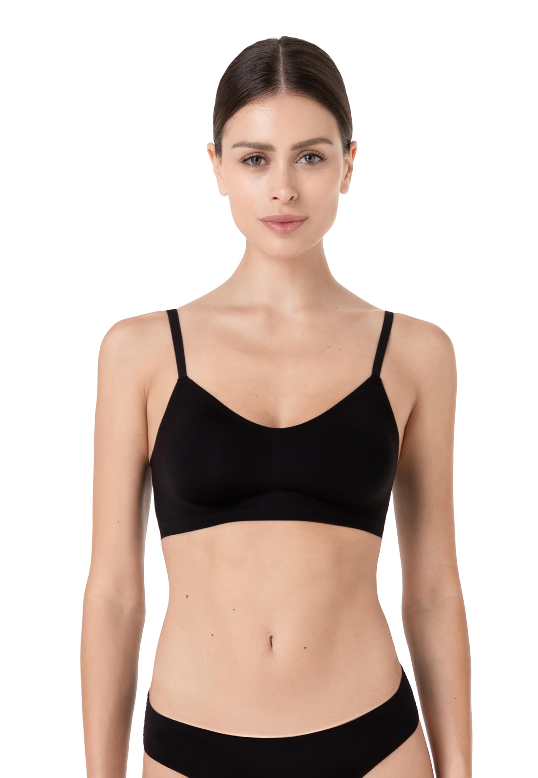 Lovable Reggiseno Bralette Senza Ferretto con Coppe Estraibili in Microfibra | Massima Invisibilità Effetto Seconda Pelle Invisible Fusion Donna