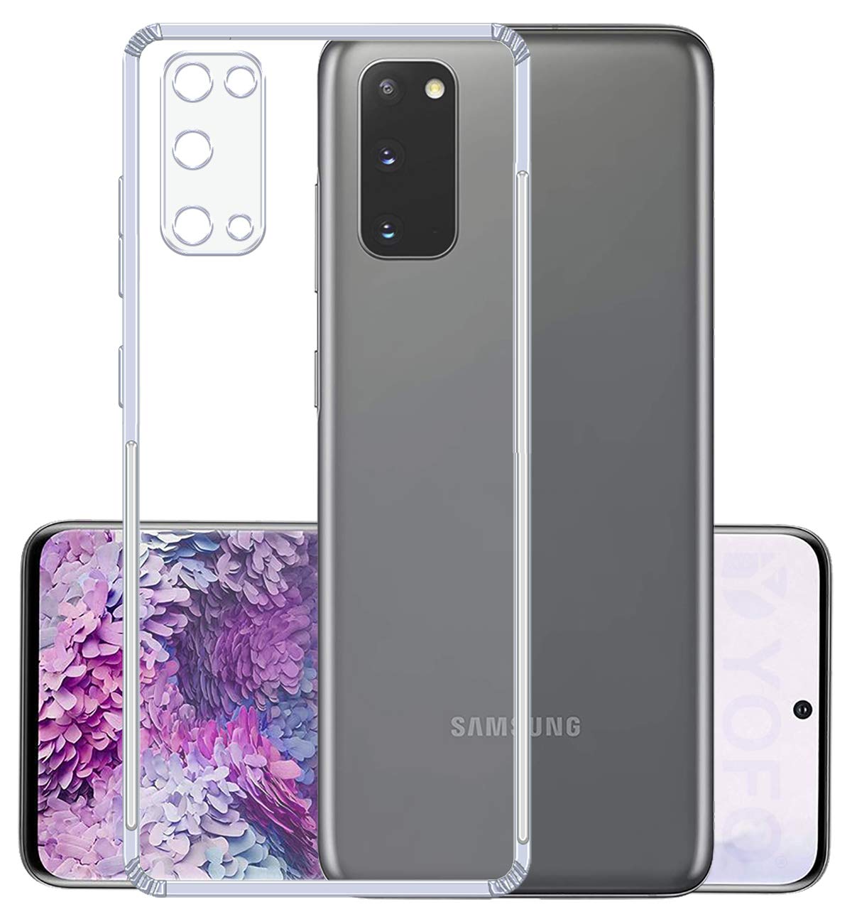 YOFO Silicon Back Cover for Samsung S20 / S11E (Transparent) Camera Protection with Dust Plug (B08W8T6QYK) Amazon Price History, Amazon Price Tracker