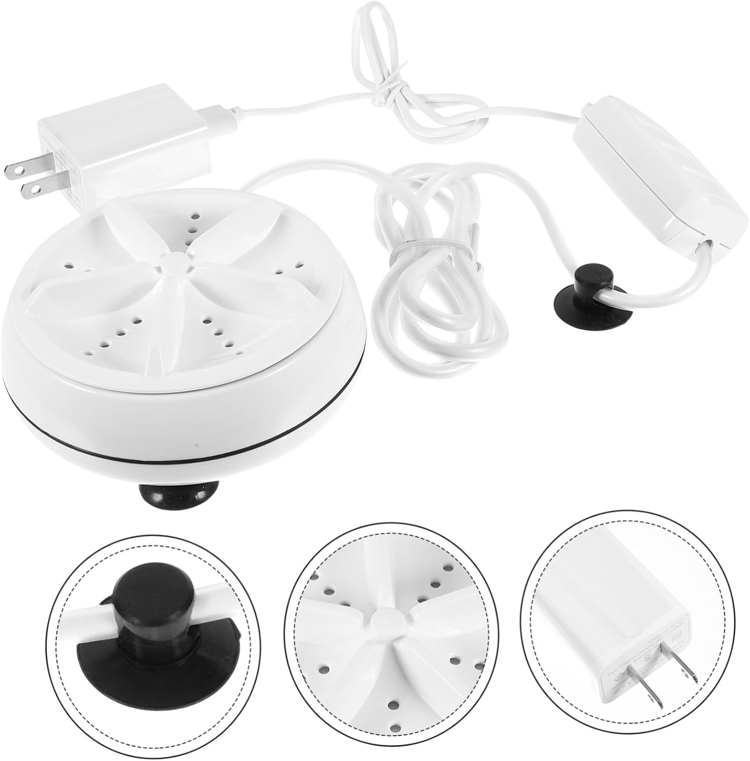 TEHAUX Mini Portable Washing Machine Turbine Washer for Travel Dorm Business Trips Efficient Clothes for Underwear Socks Compact Design Us
