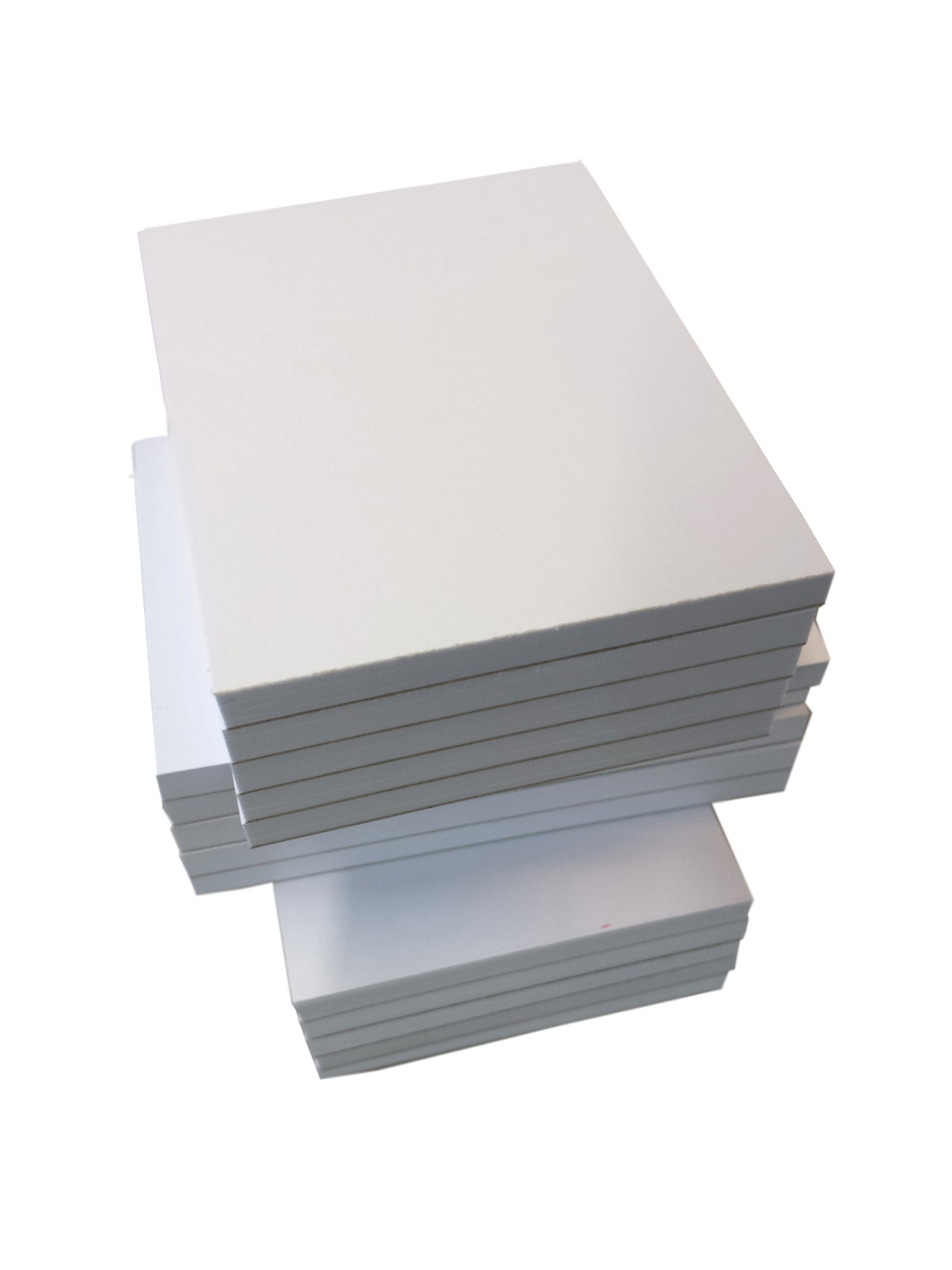50x Mini Notizblocks blanko 50 Blatt, 67mm x 90mm, Qualitäts-Offset-Papier 80g/m² (22413)
