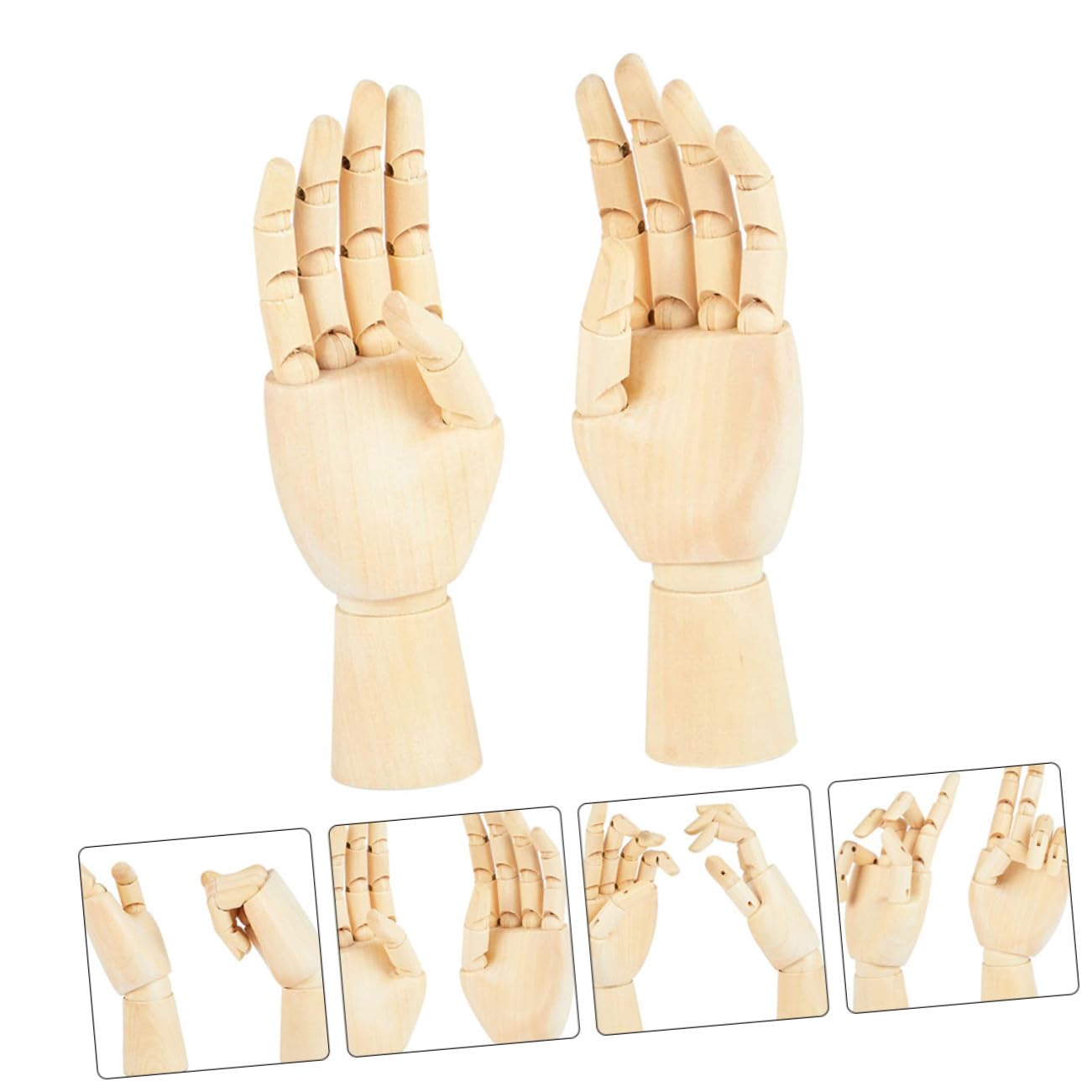 Modèle Articulé en Mobile de Main Articulation Bois , 2 Pièces , Mannequin