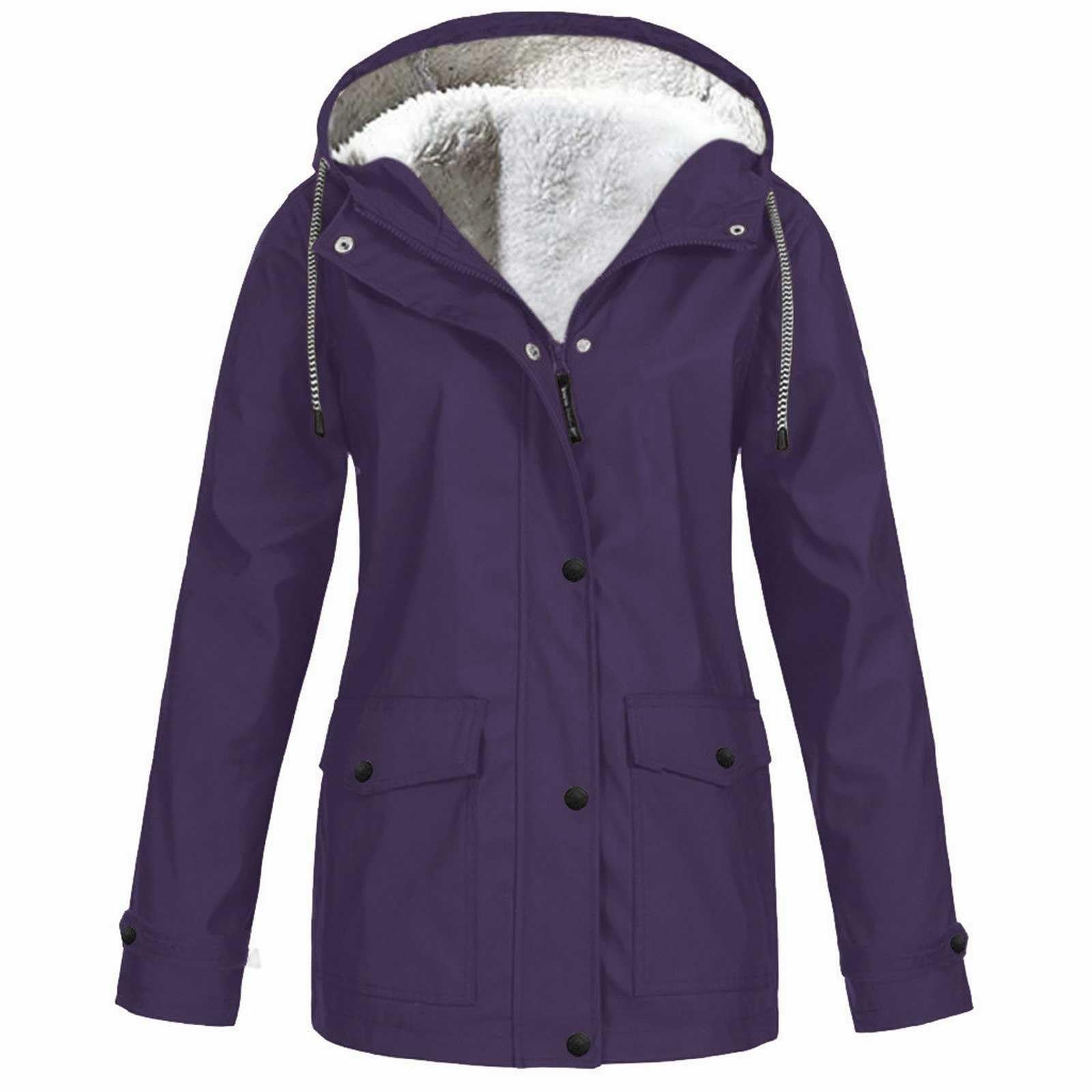 Felpa Con Cappuccio In Pile Da Donna Parka Giacche A Calde Invernali Cappotti Sci Capispalla Piumino Giacca Vento Tecnica Trench Impermeabile Tuta Pioggia Trekking Waterproof Alpinismo