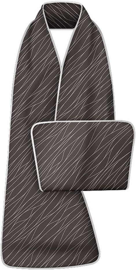 4 Pcs Reversible Adult Bibs Scarf Dignified Alternative Clothing Protectors for men women Washable Soft Towel Scarf