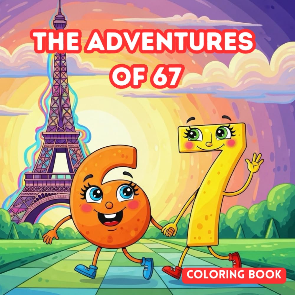 The Adventures of 67: A coloring book for kids