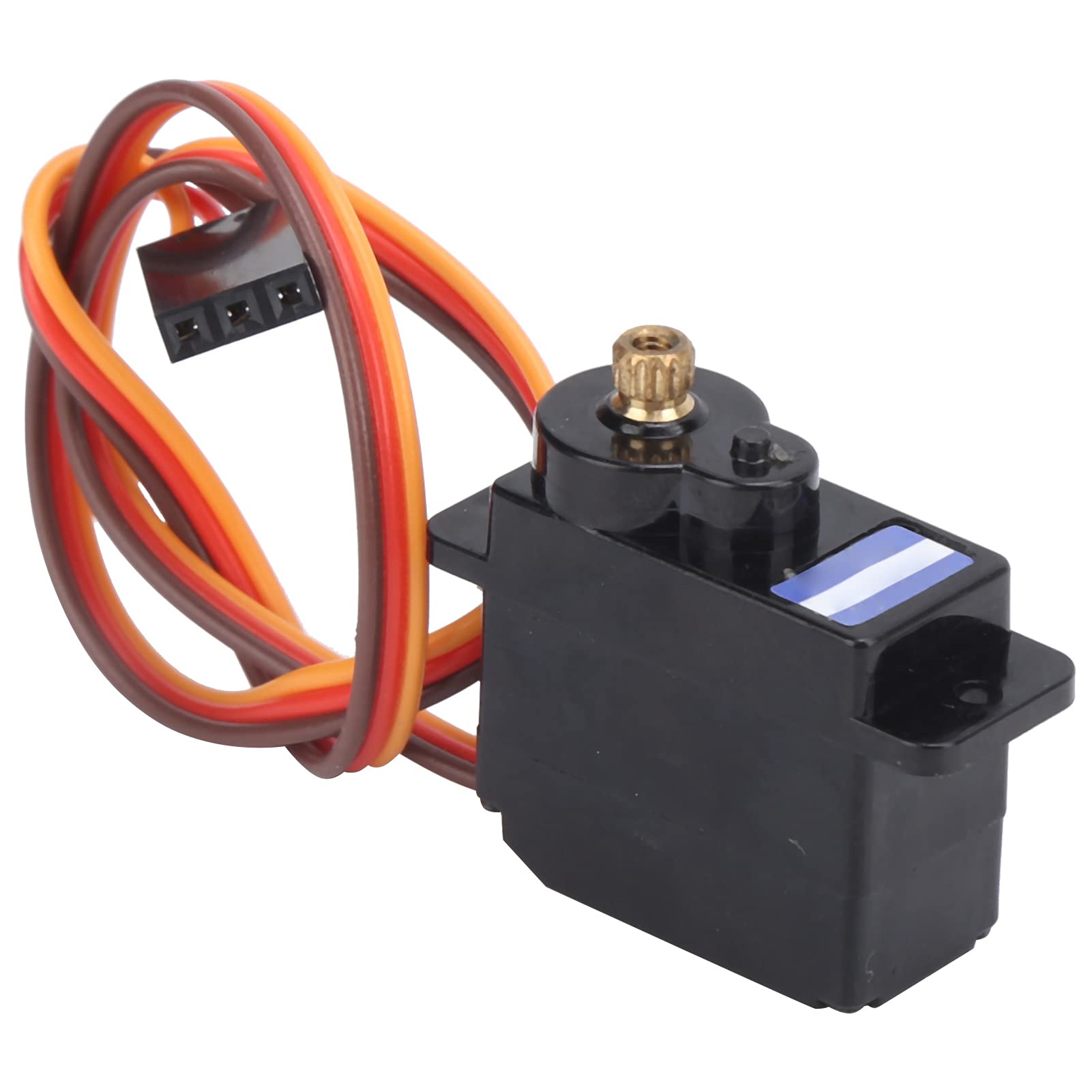Shanrya Servo avec bras servo, 32 x 23 x 11 mm léger 9G servo pratique pour hélicoptère RC 6CH pour avion à aile fixe pour voiture RC 1/24 pour robot pour bateau RC