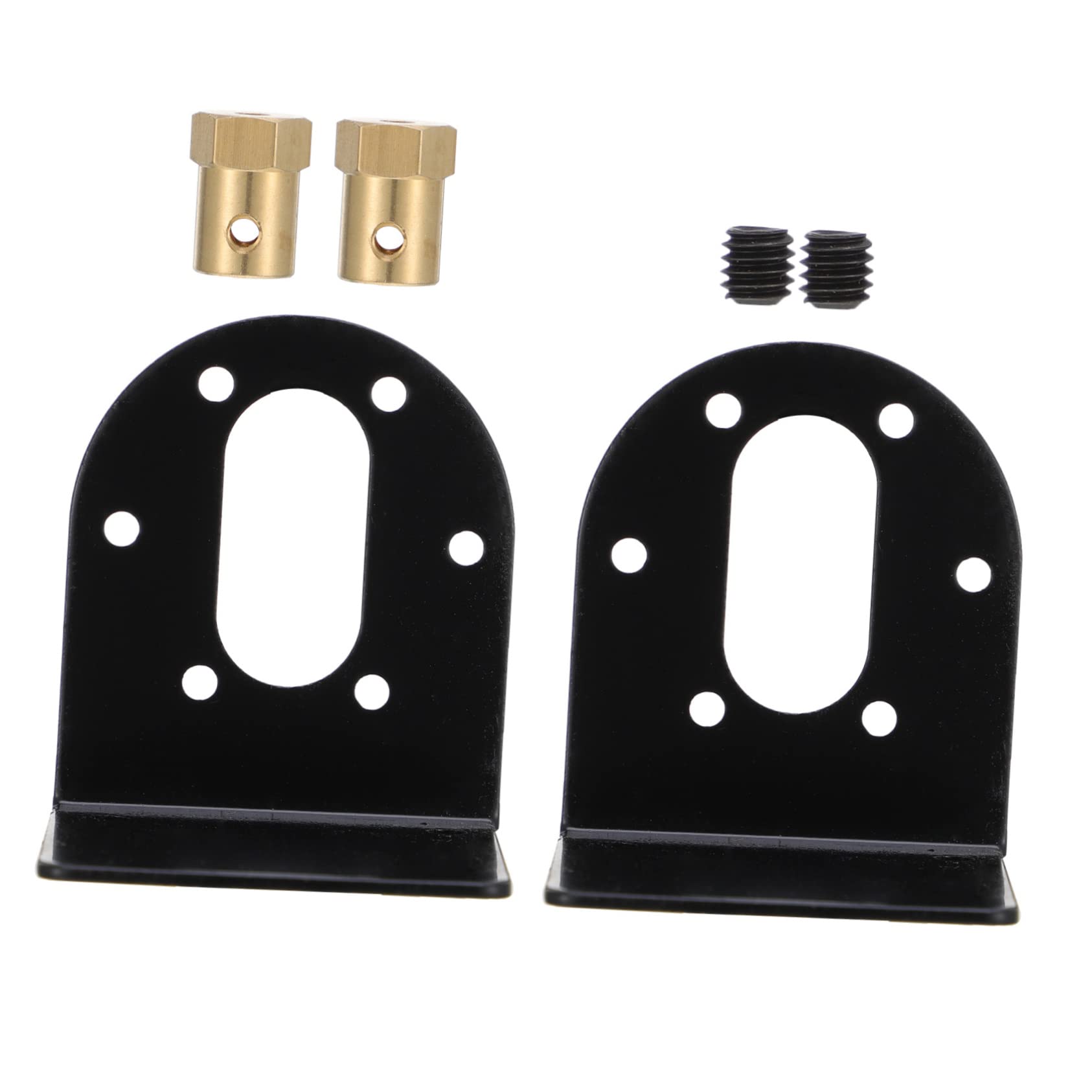 KALLORY 2Pcs Gear Motors Mounting Bracket Durable Motor Holder with Precision Cut Lightweight for Small Dc Motors Applications
