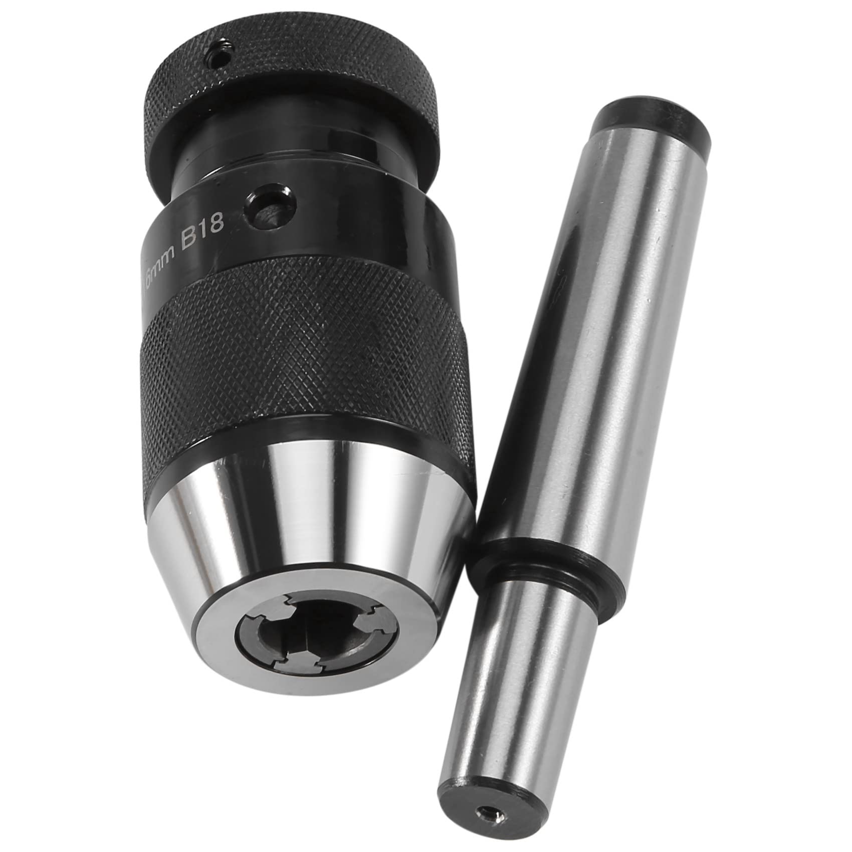 Yheonver Keyless Drill Chuck 0.2-16mm B18 + MT3 M12 DIN228A Morse Taper Arbor