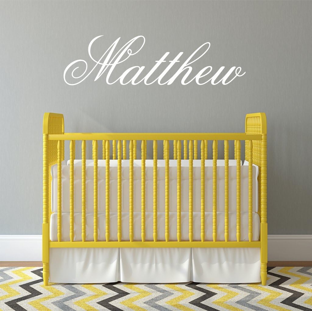 Personalized Boys' Wall Sticker Decal – Custom Name For Nursery, Bedroom | Football, Space, Nautical Themes