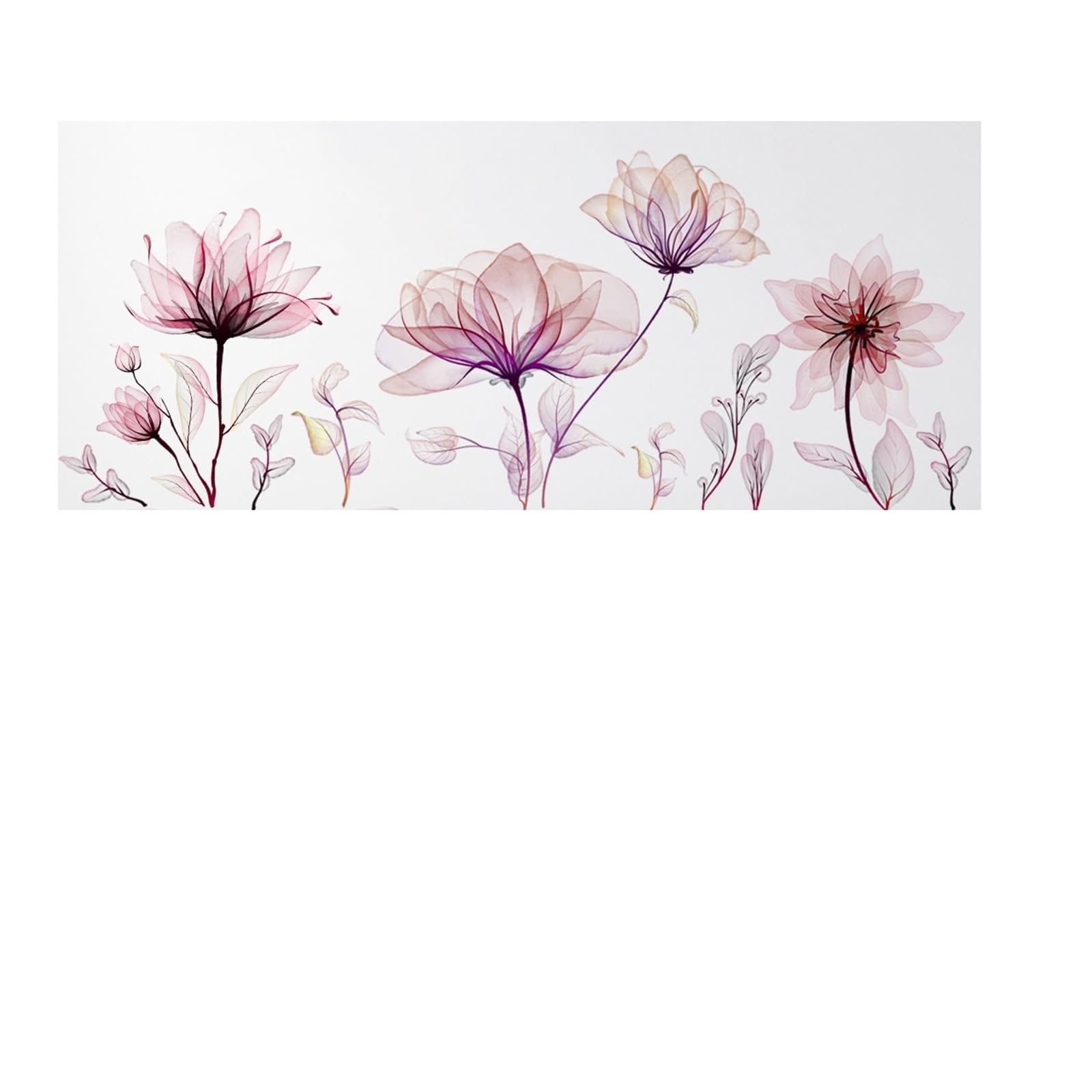 Wall Stickers Flower Interior Wall Stickers for Bedroom Room Living Background Decoration Decals