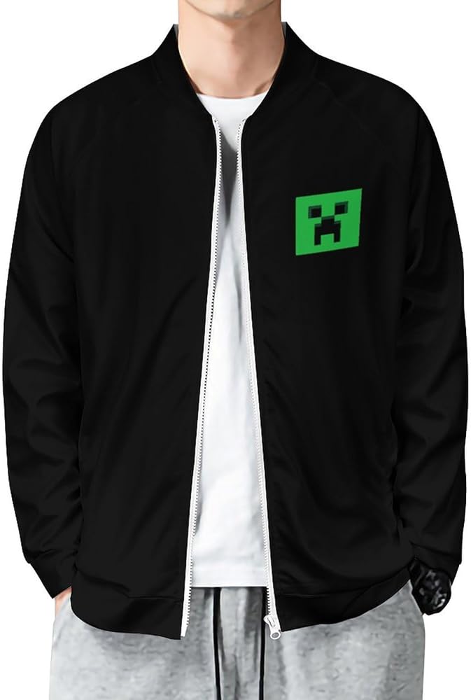 Amazon | [BoTizr] マイクラ メンズ トレーナー カーディガン