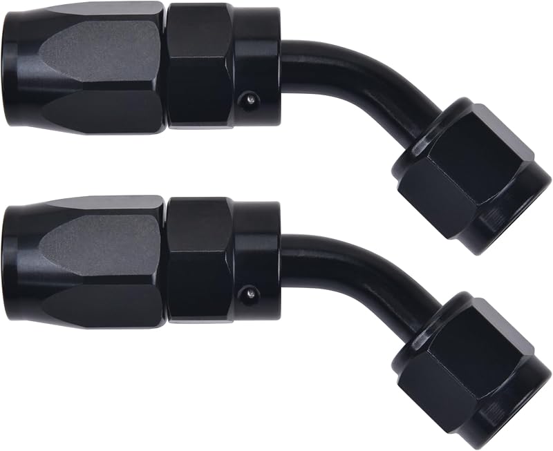 Conector de mangueira 4AN EVIL ENERGY com rotação de 45° em alumínio 6061-T6 – 2 unidades