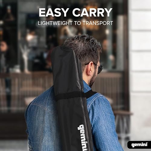 Miniatura 2 de Gemini Sound ST-Pack Heavy Duty Professional Audio Universal DJ Trípode telescópico telescópico de acero para altavoces (juego de 2), hasta 80