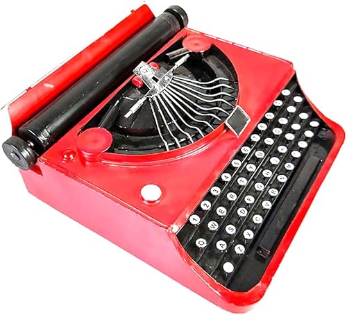 Máquina de escribir antigua, máquina de escribir manual de metal, modelo de máquina de escribir antigua decoración, colección de exhibición de