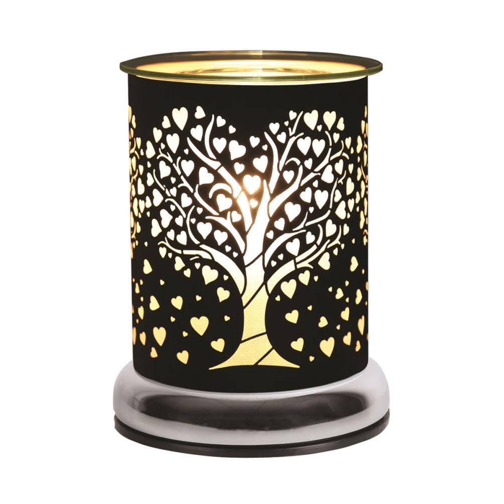 Aroma Black Heart Tree Touch Electric Wax Melt Warmer