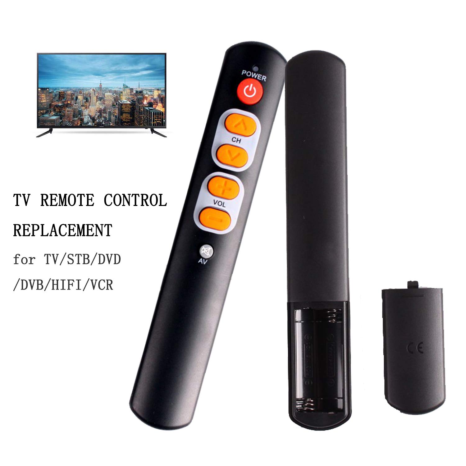 Amazon.com: Learning Remote Control with Big Buttons, 6 Keys