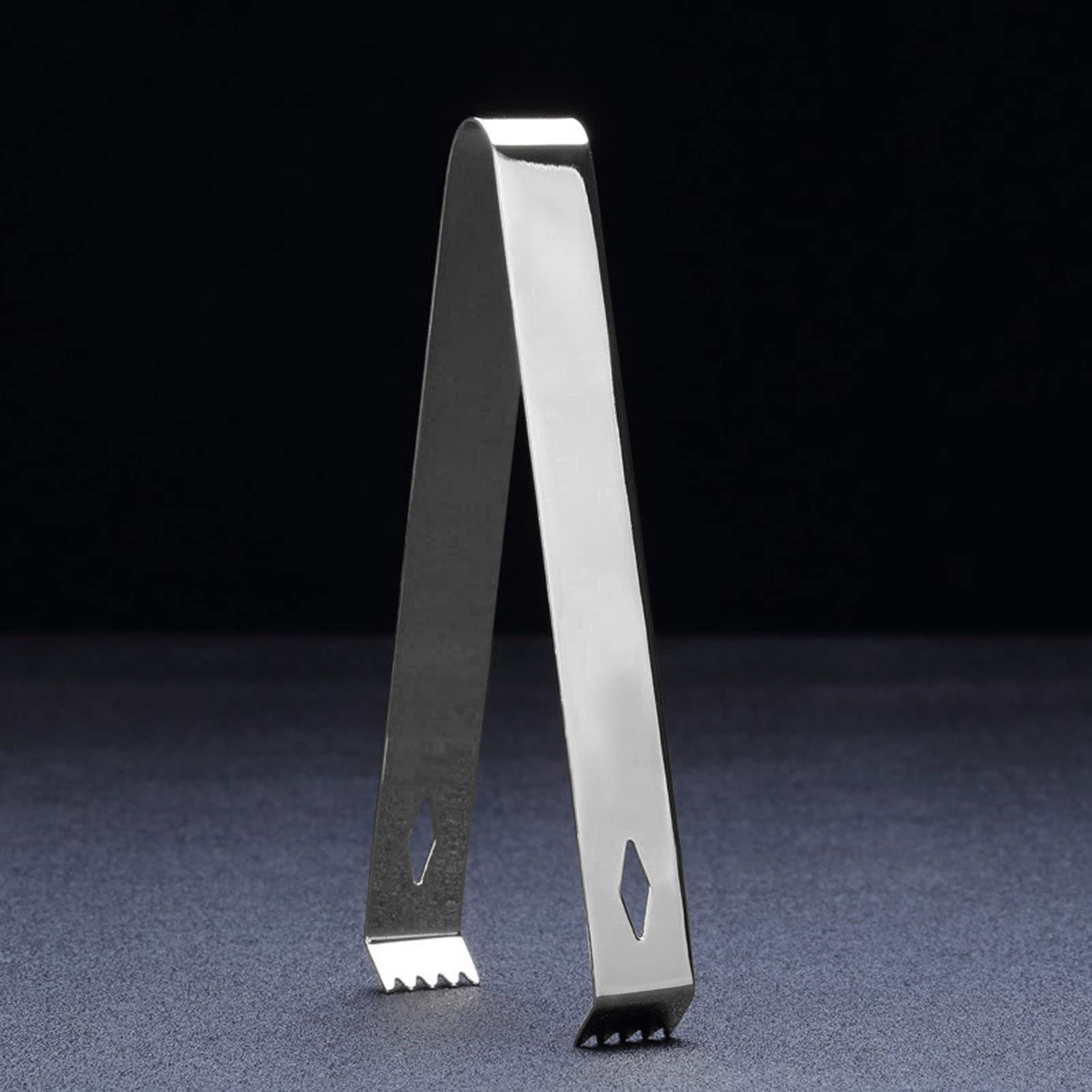 VALICLUD Pinza Da Zucchero A 3 Denti In Acciaio Inox Con Manico In Legno – Per Cubetti Di Ghiaccio, Zollette Di Zucchero E Piccoli Snack