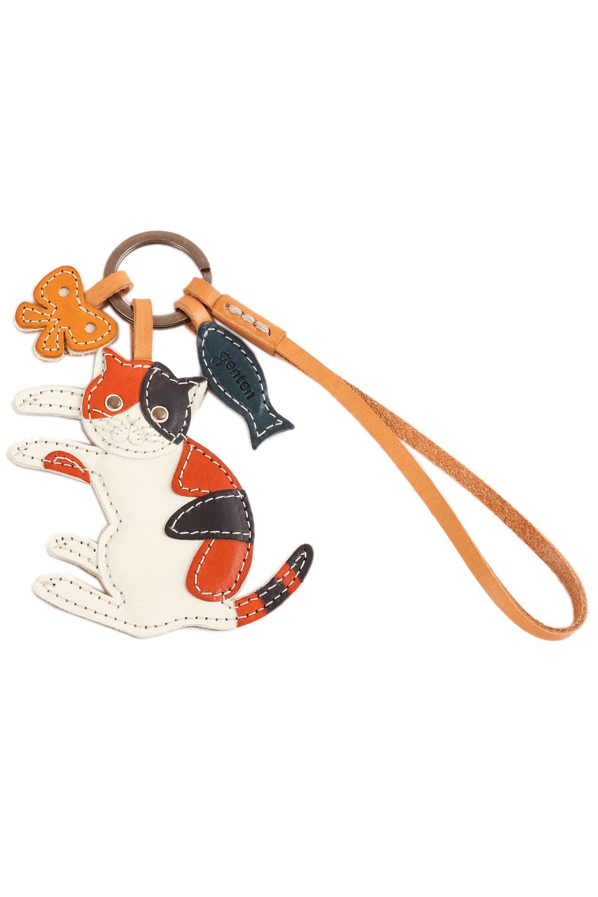 genten ゲンテン チャーム レディース キーホルダー 三毛猫 みけ猫 genten ゲンテン チャーム レディース キーホルダー 三毛猫 みけ