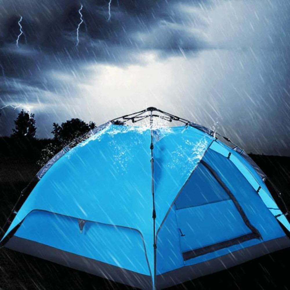 Vetrineinrete® Tenda da Campeggio Impermeabile 2 Posti, 200x150x120 cm, con Chiusura a Zip, Sacca per Trasporto