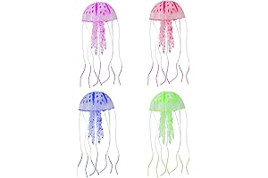 4Pcs Fluorescence Jellyfish Aquarium Decorations