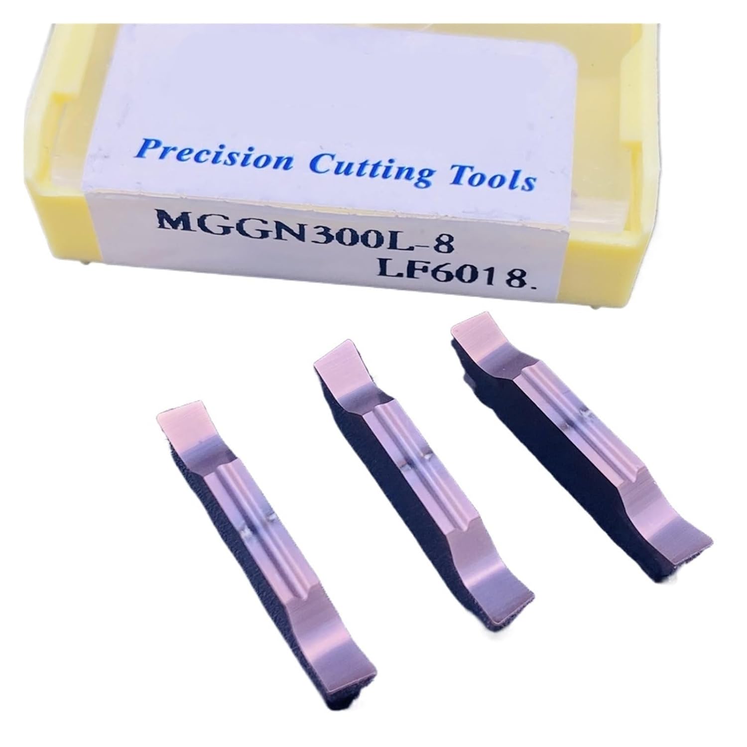Carbide Turning Inserts 10PCS MGGN300-L MGGN300-R MGMN200-JM Hard Alloy External Turning Tool Slotted Blade(MGGN300-L)