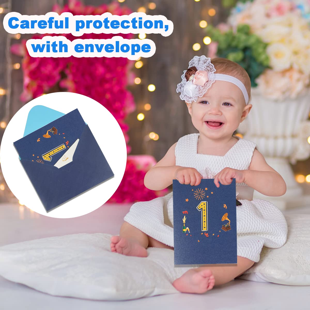 Cartes De Vœux D'anniversaire 3D Avec Bouquet Pop-up