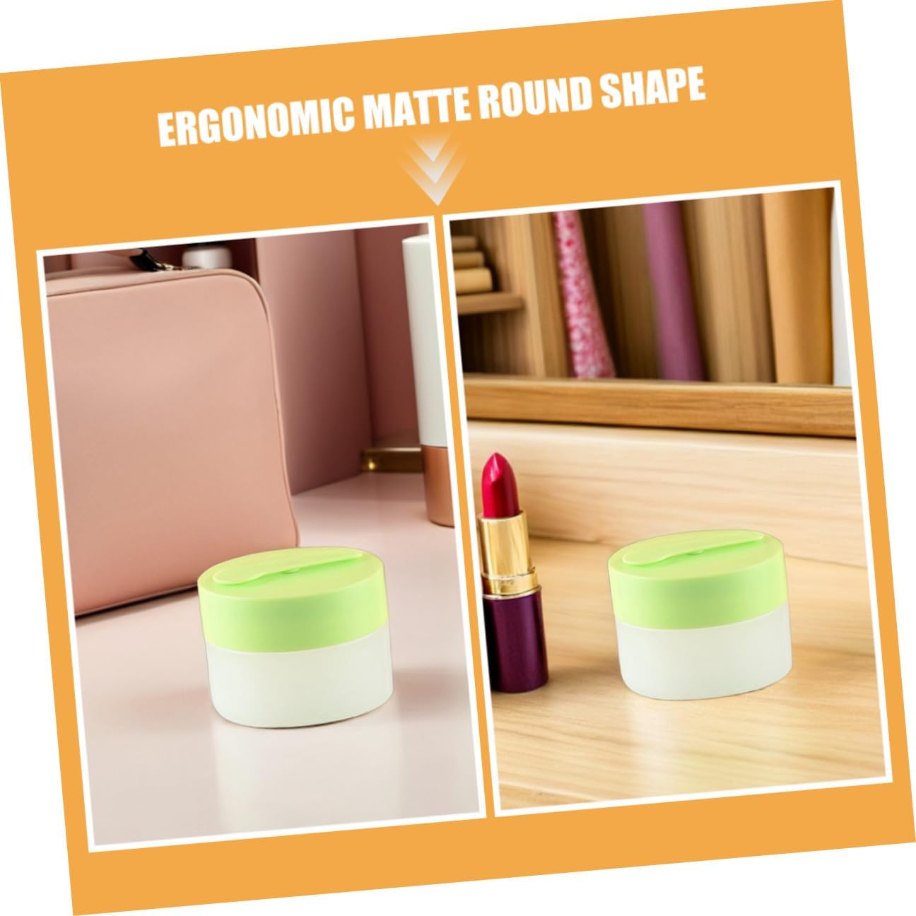 6pcs 110g Frosted Plastic Face Cream Containers with Replaceable Inner Liner and Magnetic Spoon, Refillable Makeup Travel Jars for Lotion and Mask Storage image 3