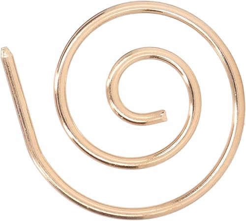 Aguja de cable espiral de alta resistencia con punta de acero inoxidable - aguja circular espiral Pin de chal para tejer en casa (1PCS)