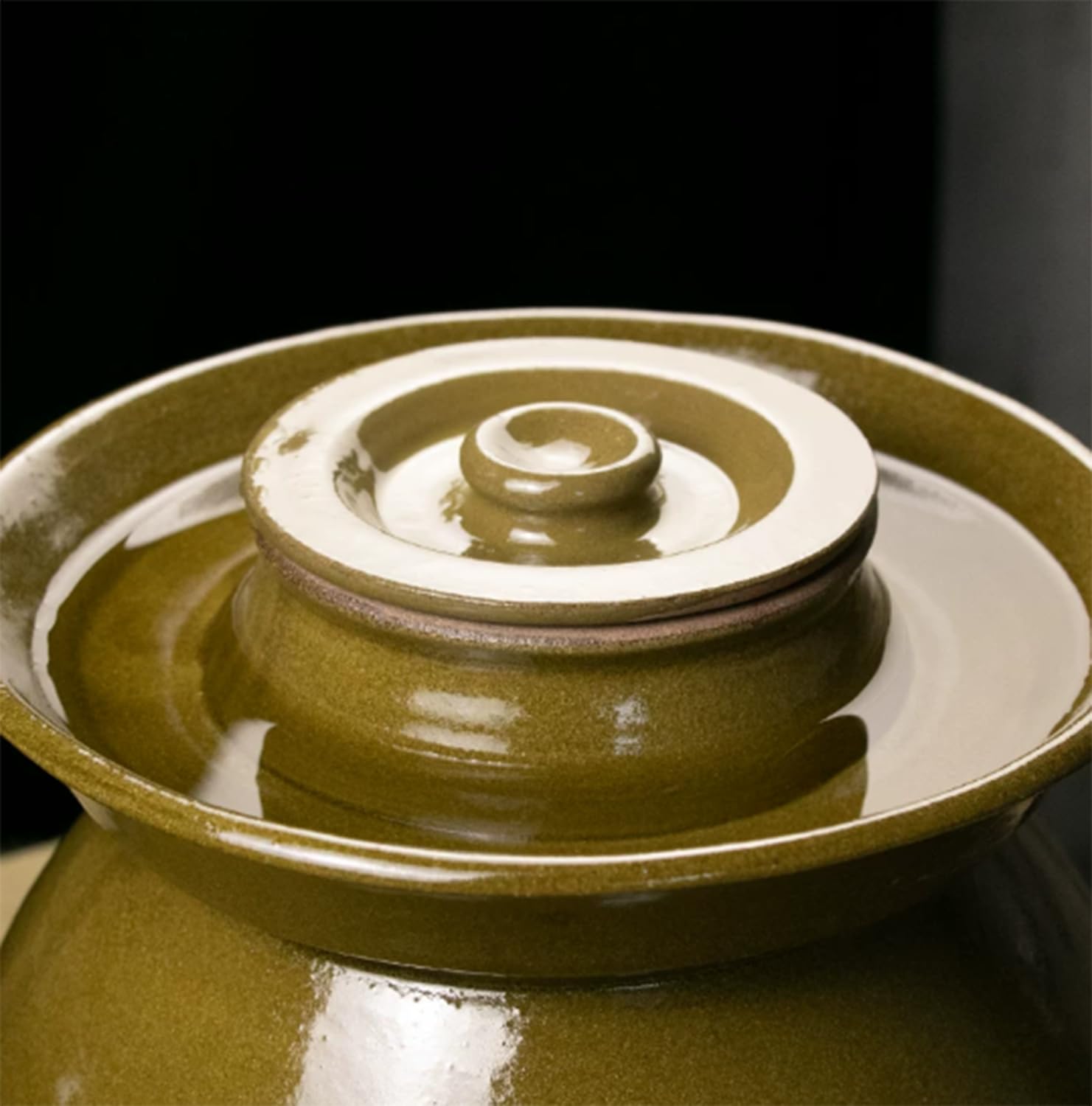 Pot de cornichon en céramique chinoise, boîte de fermentation alimentaire