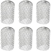 Orgrimmar 6PCS Gutter Guard Strainer Aluminum Downspout Mesh Filter Preventing Blockage Leaves Debris from Clogging Pipes3 inch