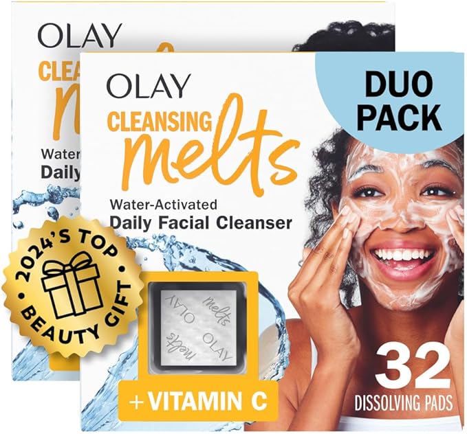Olay Cleansing Melts + Vitamin C Face Cleanser, 64 Count