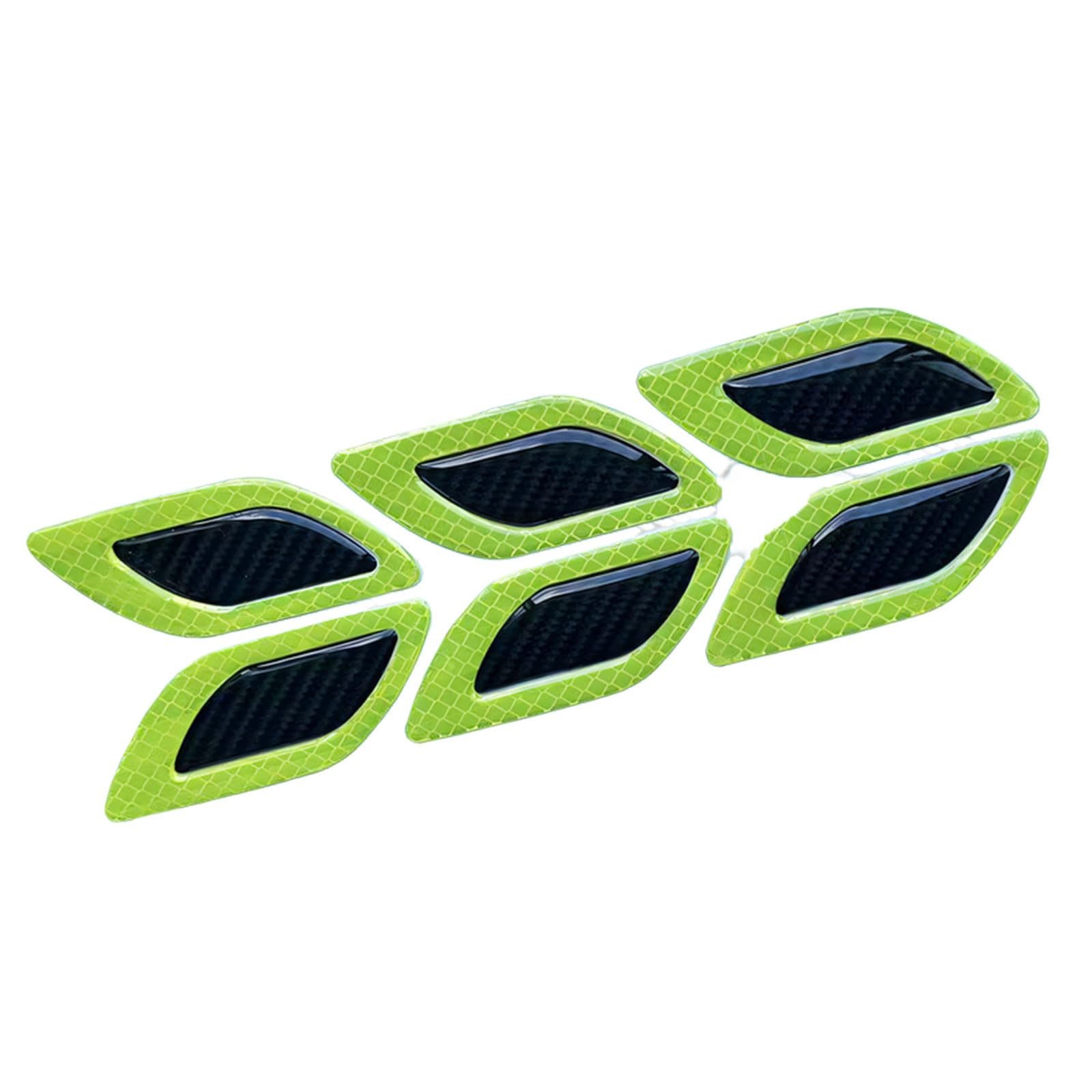 6PCS Not Crash Door Corner Guards with Carbon Fiber & Epoxy Coating Waterproof Reflective for Vehicle Protect Carbon Fiber Guard Security