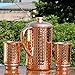 HealthGoodsIn - Pure Copper Hammered Water Jug with 2 Hammered Copper Tumblers | Copper Pitcher and Tumblers for Ayurveda Health Benefits
