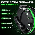 WolfLawS Wireless Gaming Headset for Xbox Series X|S, Xbox One, PS5, PC, Mac, Switch – Bluetooth Headphones with Noise Cancelling Mic, 60H Playtime, Low Latency, Lightweight for Gamers