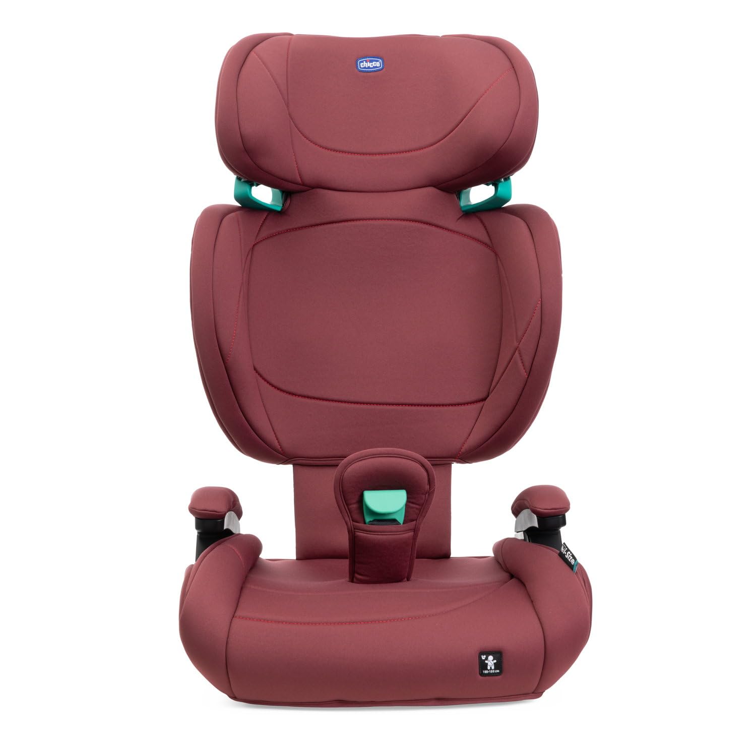Chicco Quizy Lite i-Size Siège Auto Enfant 3-12 ans (100-150 cm), Environ 15-36 kg, Groupe 2-3, Position Couchage, Hauteur Réglable, Accoudoirs Rembourrés, Confort