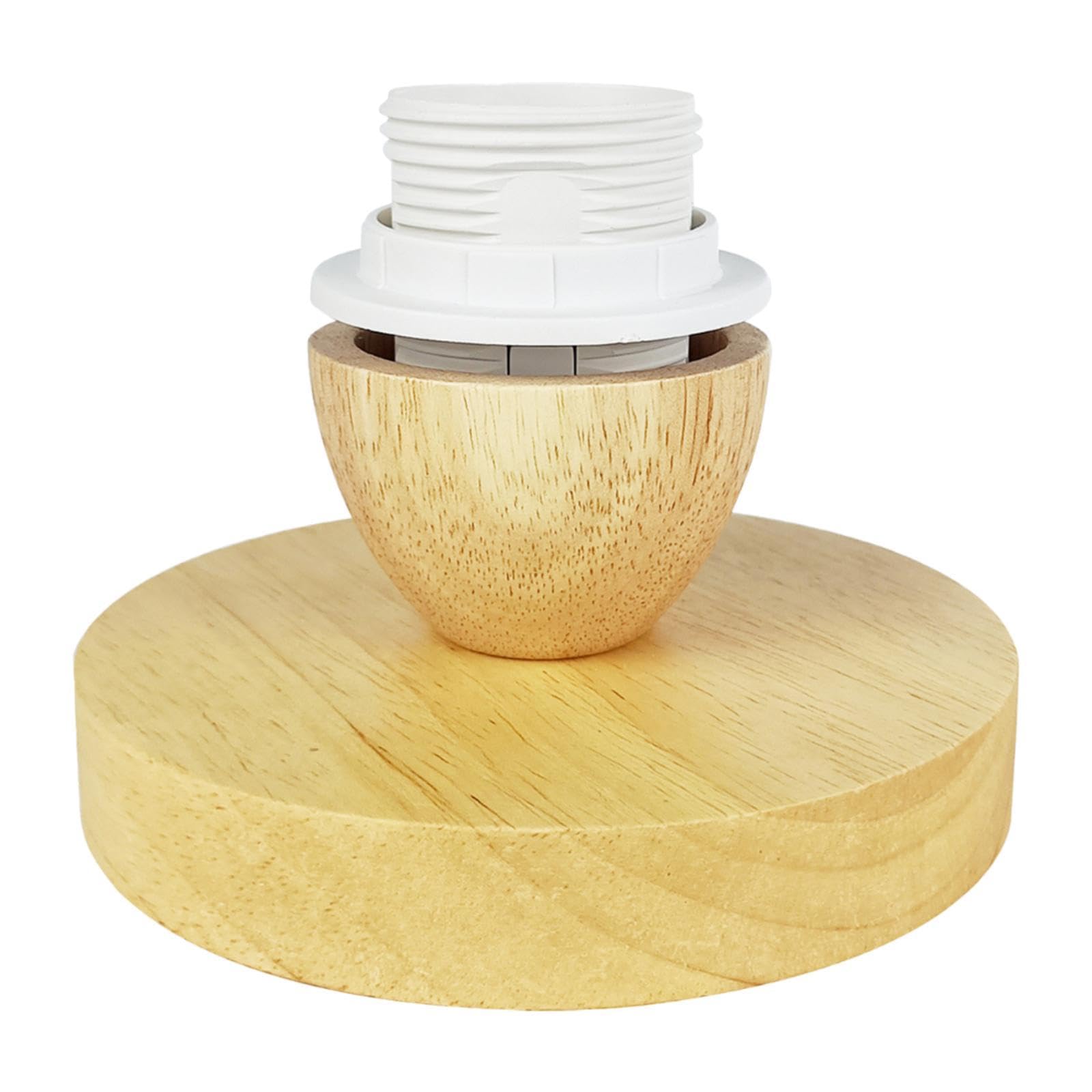 Dickly Ceiling Light Holder PVC And Wood Standard Base for Bulbs Suitable for Corridor Workshop And Conference Room, Style B