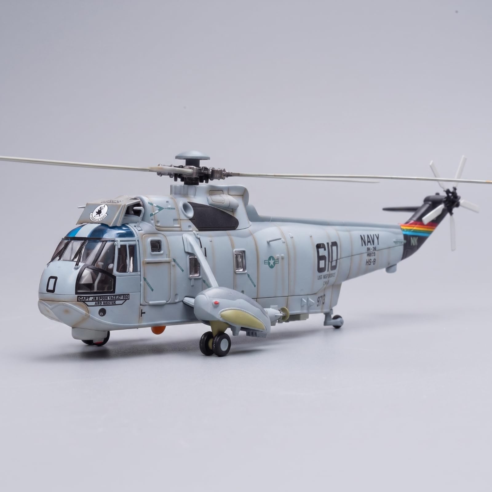Elicottero SH-3H Marino Dettagliato Modello in Lega Pressofuso Modellismo per Collezionisti