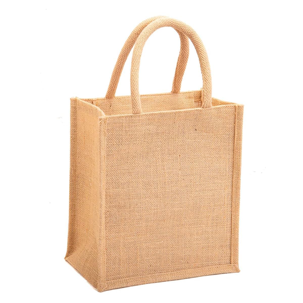clapcart Waterproof Zipper Closer Jute Bag, Lunch Bags Multipurpose for Office Women & Men | Girls & Boys | Tote Lunch Bag-picture-48