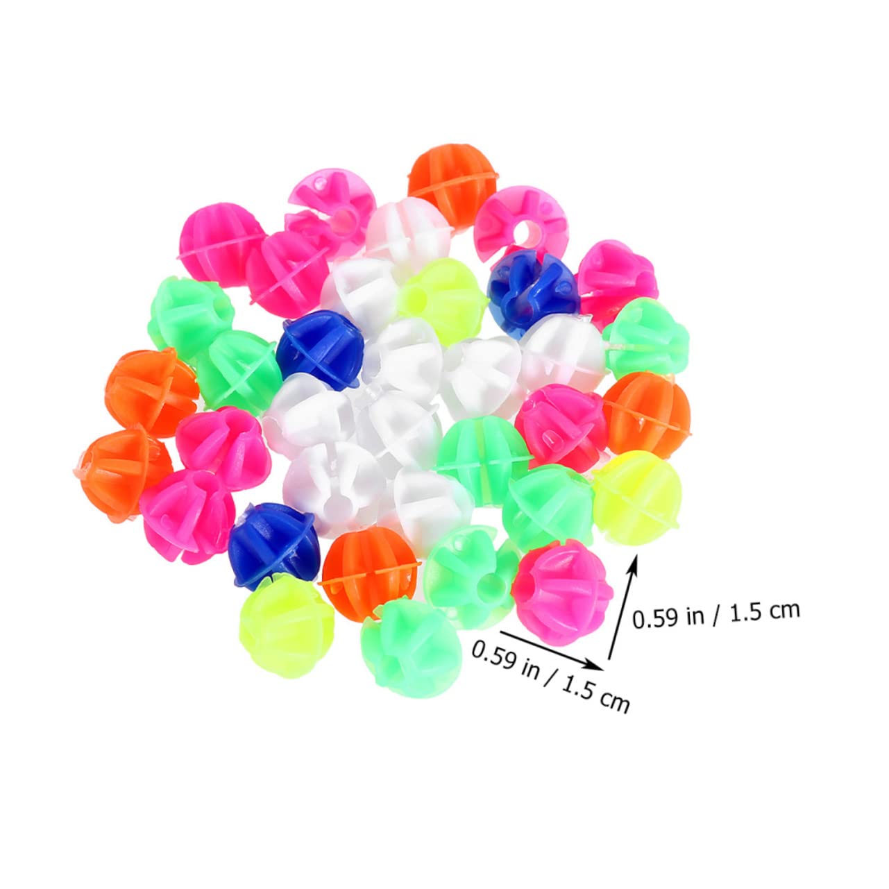 Mipcase Bike Wheel Beads Decorations 180pcs Round Plastic Clip Beads Perfect for Boys and Girls Bike