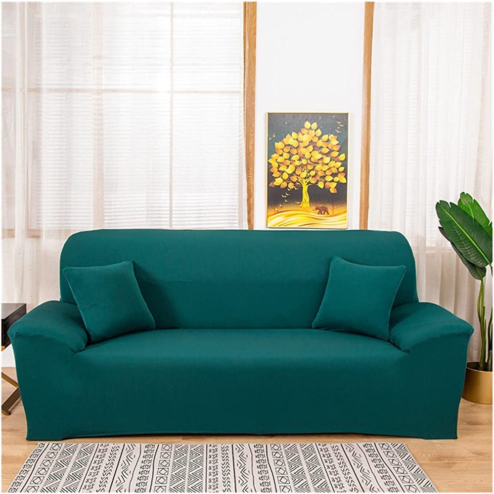 MGEMJMJ Armchair Slipcovers,Living Room Sofa Cover Sofa Cover Elastic Sofa Cover Chair Protection Cover 1/2/3/4 Seat Spandex(Size:2 seater 145-185cm,Color:D)