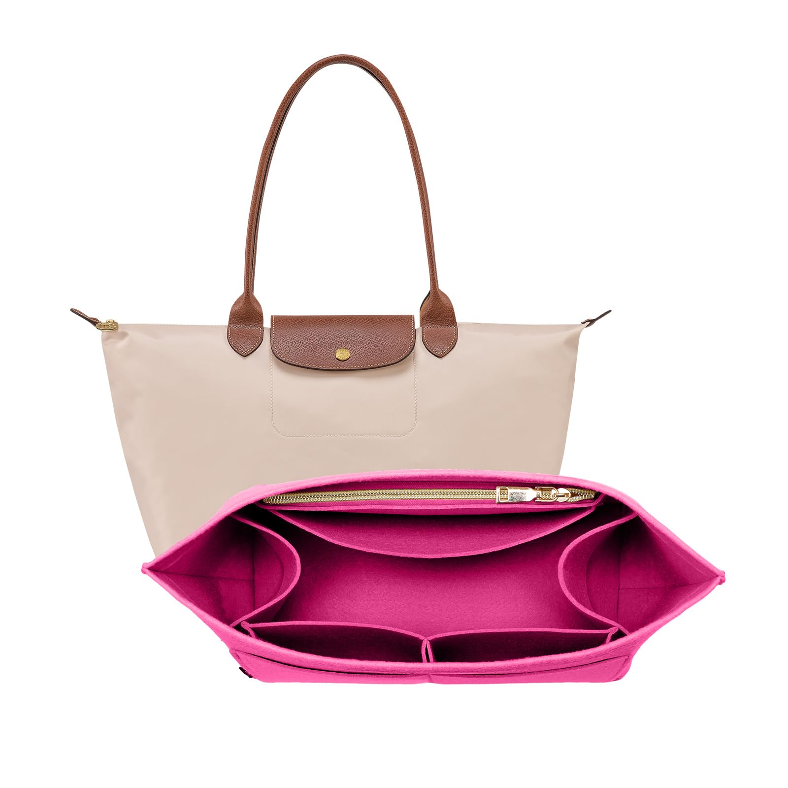 Organiseur de sac Longchamp Le Pliage pour garder vos affaires triées au quotidien