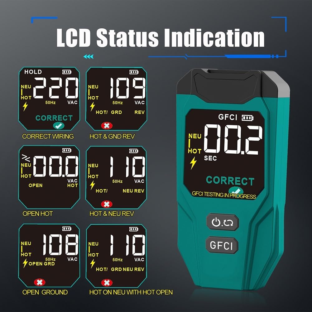 Tester Circuiti 230V Finder Interruttori con Display LED