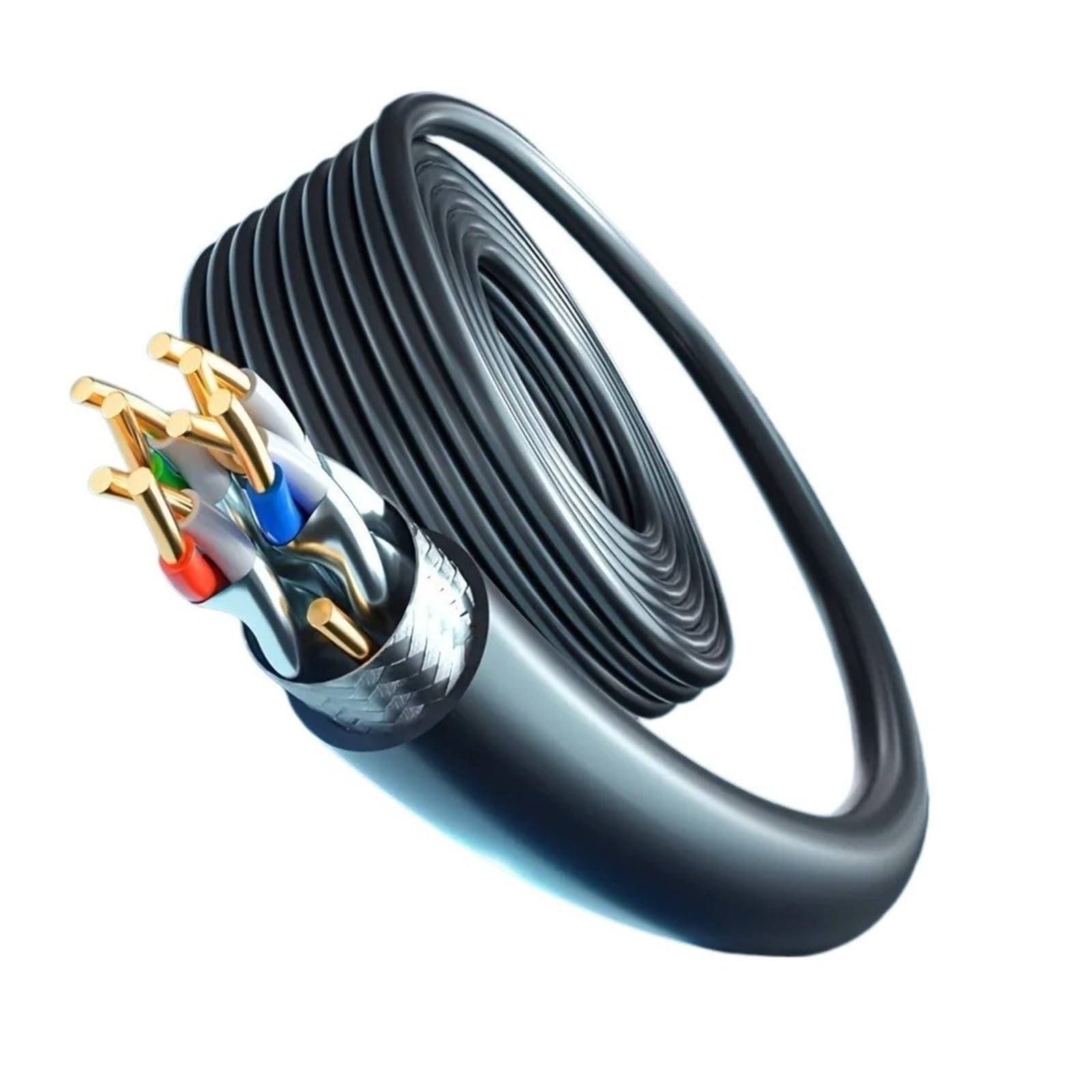 Réseau tressé de câble Ethernet CAT8