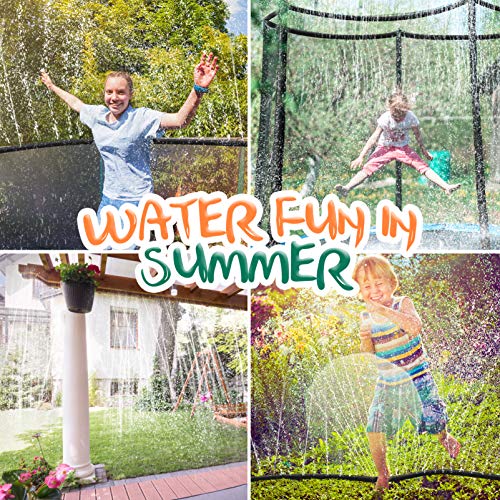 TOYANDONA Irrigador de trampolim de 12 m, irrigador de parque aquático de trampolim ao ar livre, pul
