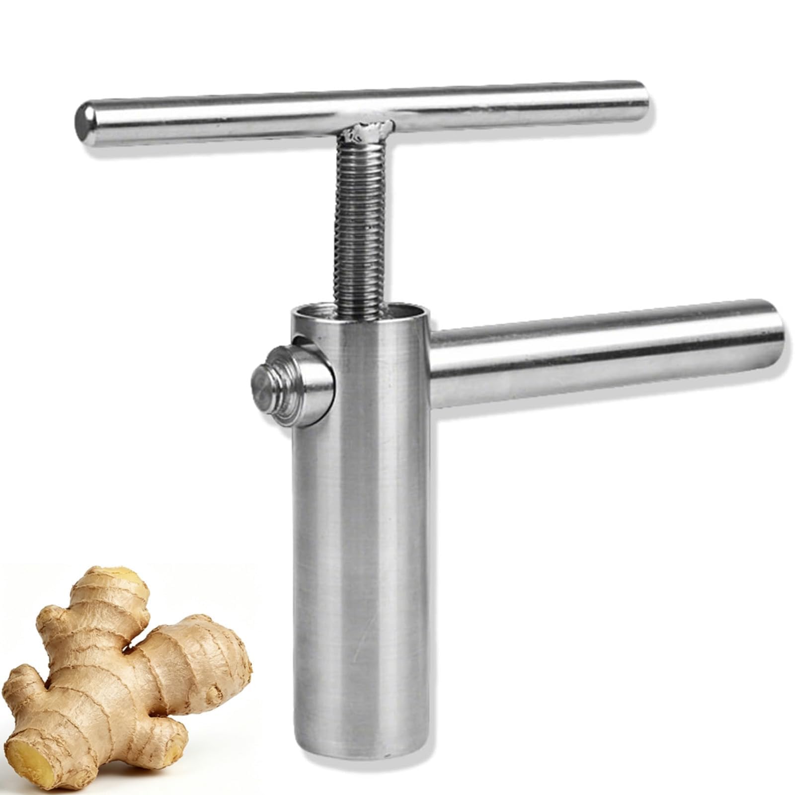 XCSCUK Manual Ginger Juicer, Stainless Steel Hand Crank Juicer, High Juice Yield,For Lemon, Pomegranate, Fruits And Vegetables
